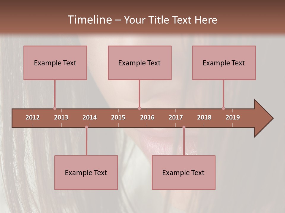 Model Hairstyle People PowerPoint Template