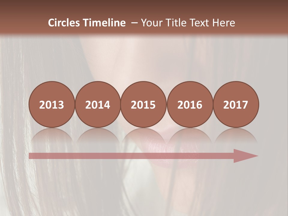 Model Hairstyle People PowerPoint Template