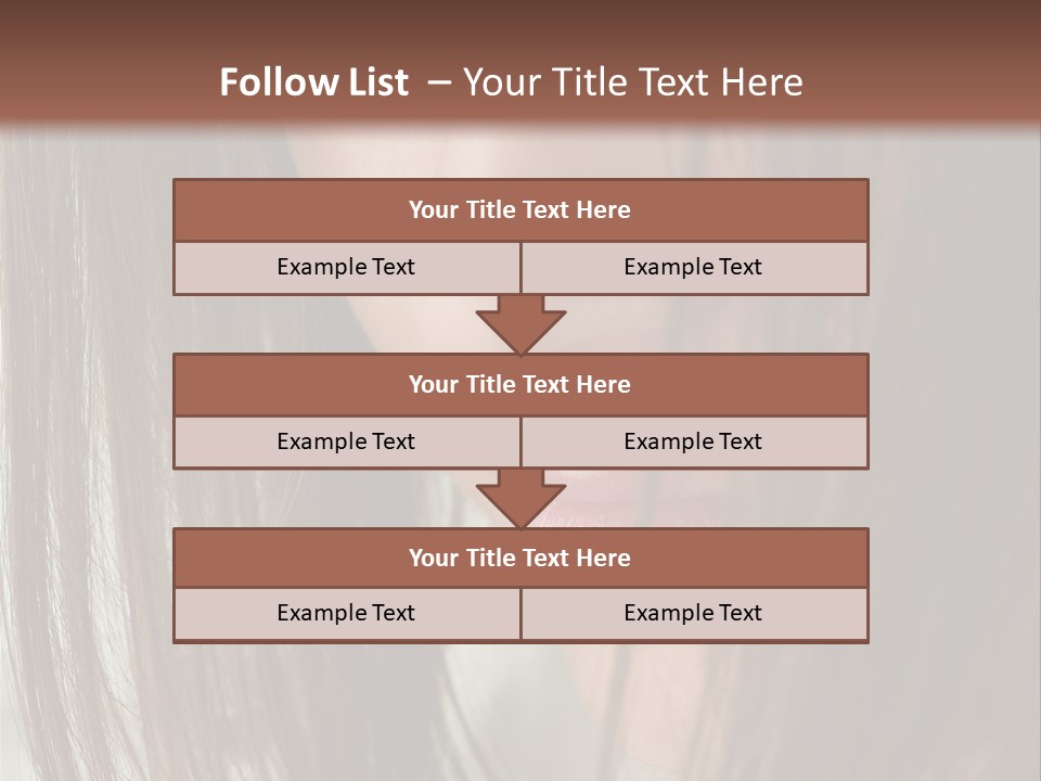 Model Hairstyle People PowerPoint Template