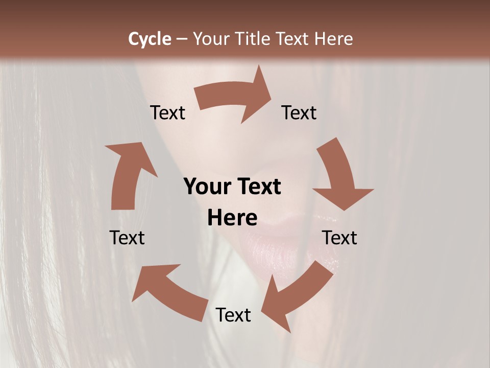 Model Hairstyle People PowerPoint Template