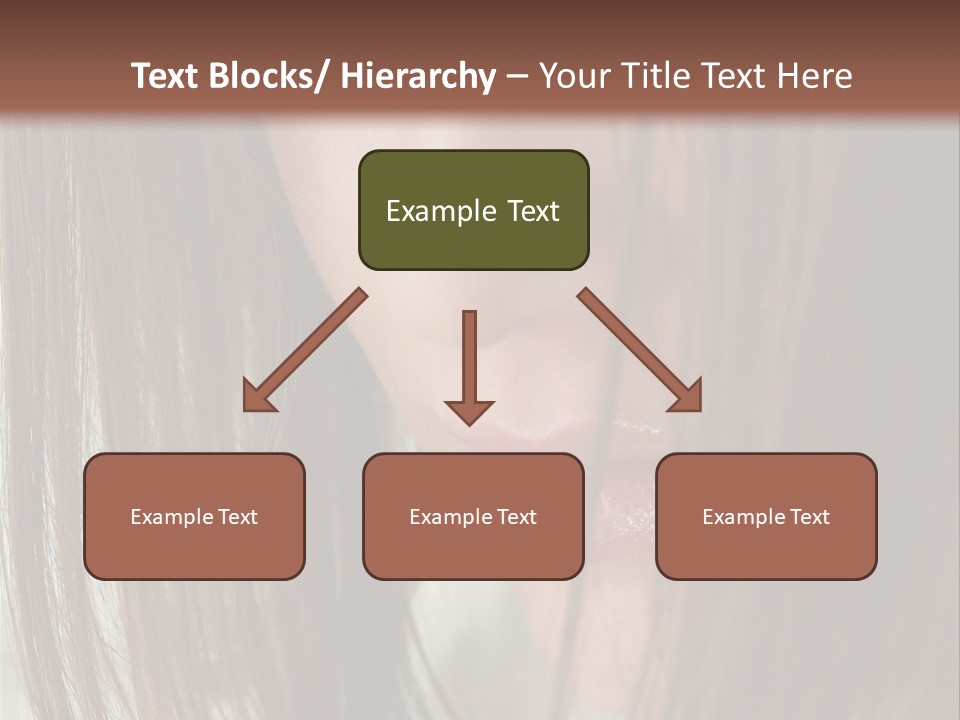 Model Hairstyle People PowerPoint Template