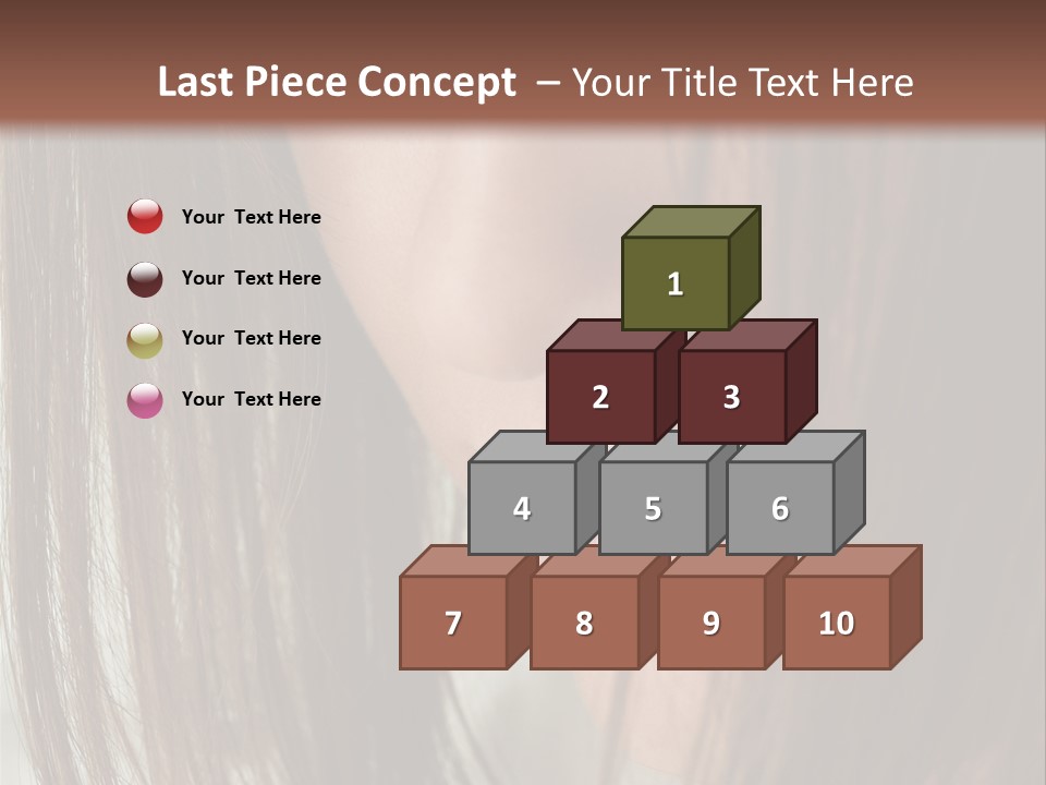 Model Hairstyle People PowerPoint Template