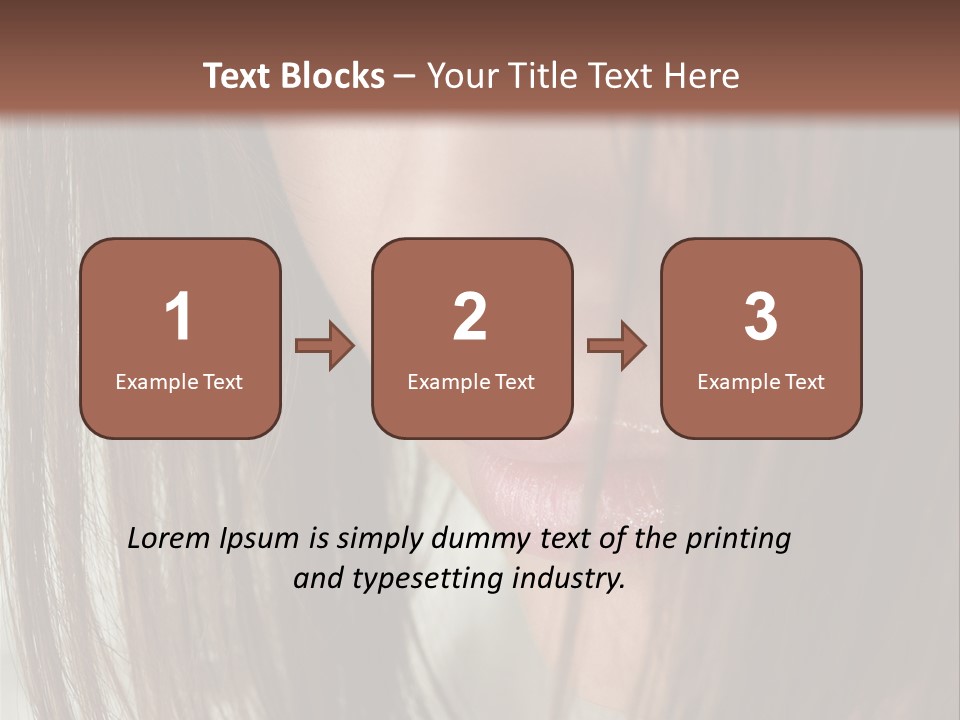 Model Hairstyle People PowerPoint Template