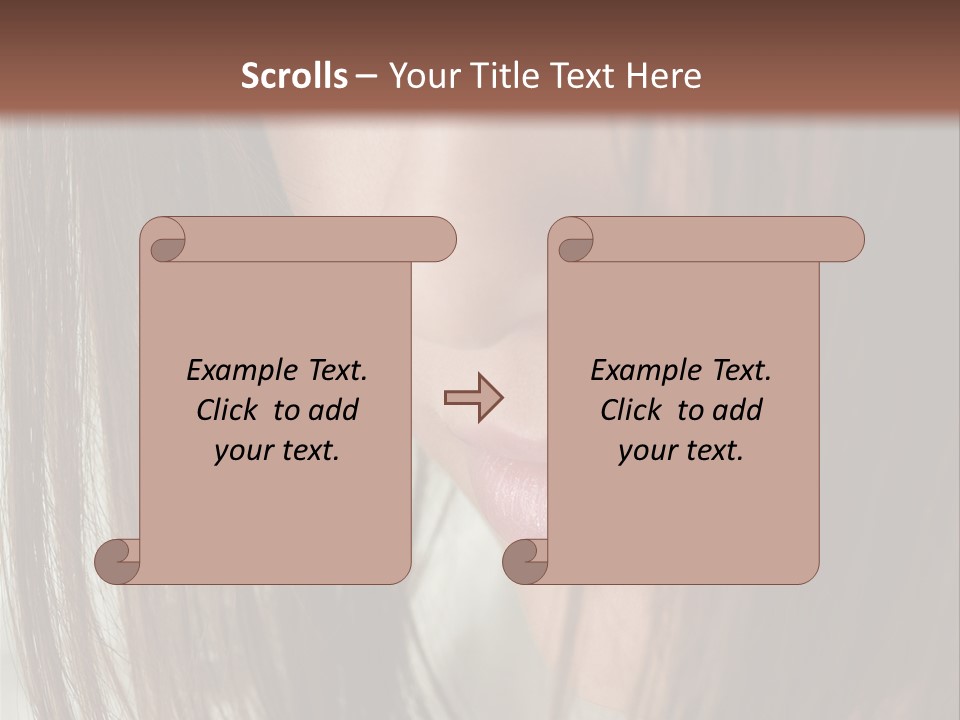 Model Hairstyle People PowerPoint Template