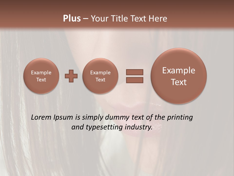 Model Hairstyle People PowerPoint Template