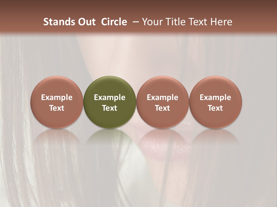 Model Hairstyle People PowerPoint Template