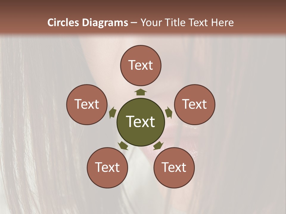 Model Hairstyle People PowerPoint Template