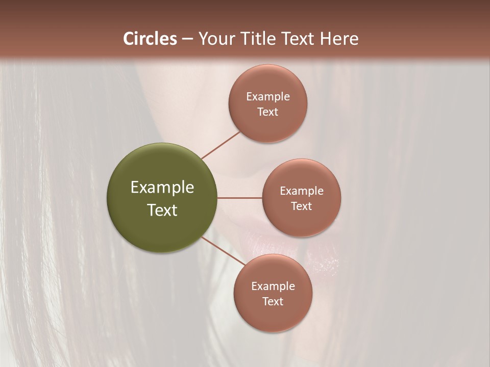 Model Hairstyle People PowerPoint Template