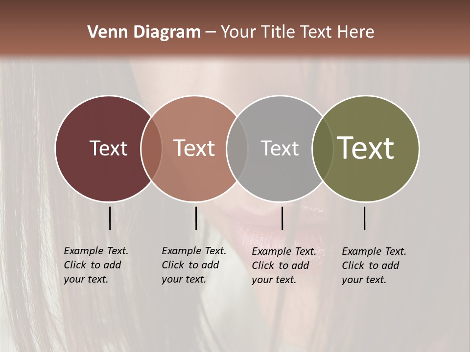 Model Hairstyle People PowerPoint Template