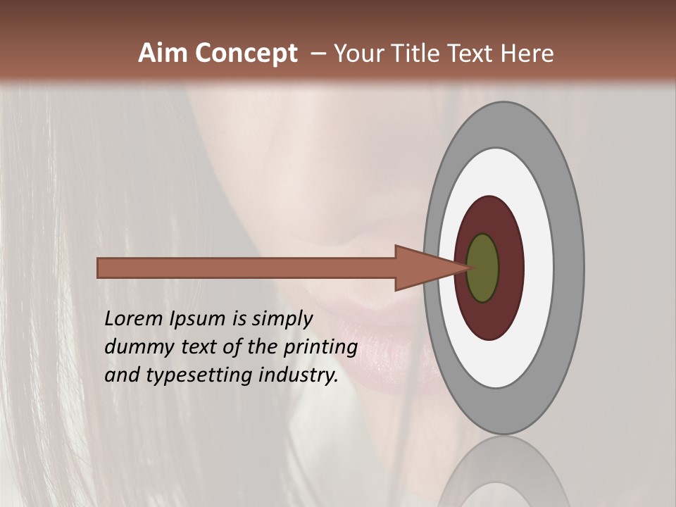 Model Hairstyle People PowerPoint Template