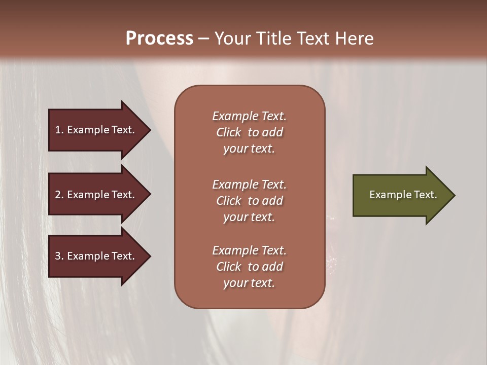 Model Hairstyle People PowerPoint Template