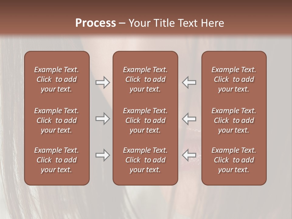 Model Hairstyle People PowerPoint Template