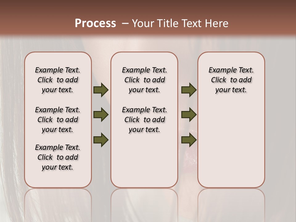 Model Hairstyle People PowerPoint Template