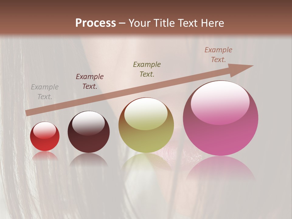 Model Hairstyle People PowerPoint Template