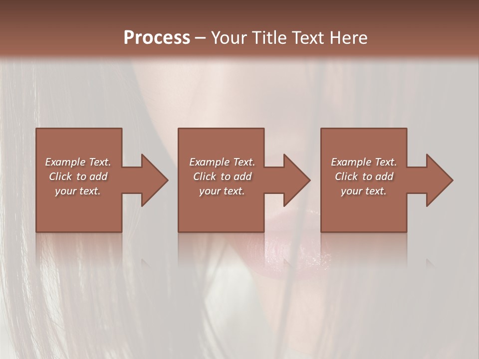 Model Hairstyle People PowerPoint Template