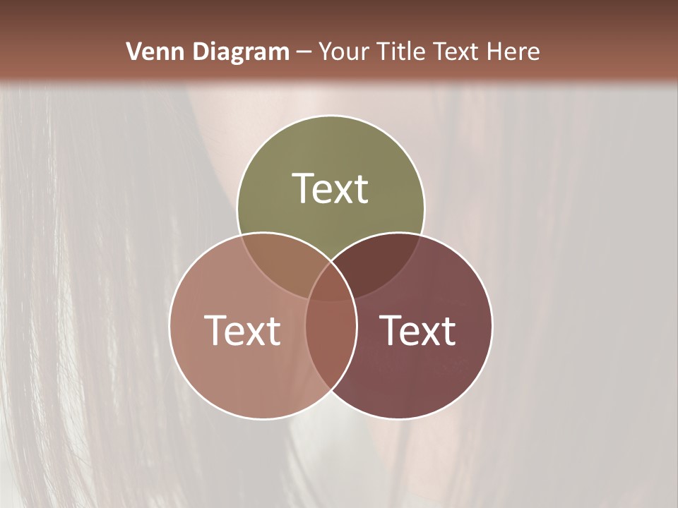 Model Hairstyle People PowerPoint Template