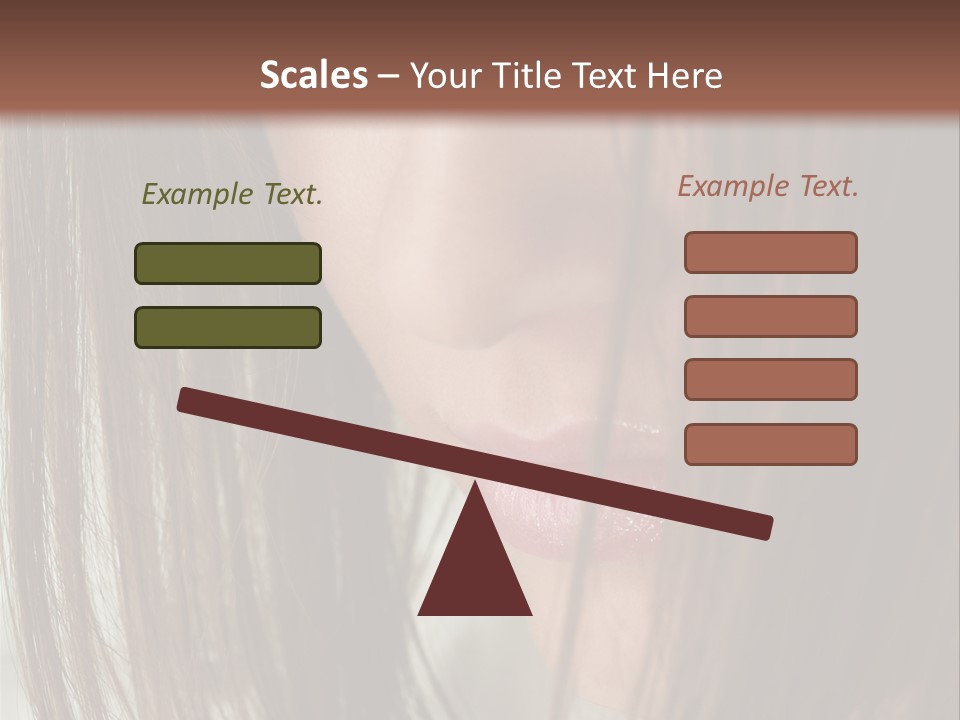 Model Hairstyle People PowerPoint Template