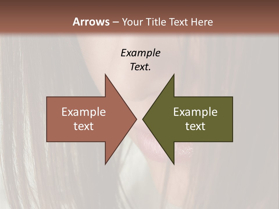 Model Hairstyle People PowerPoint Template