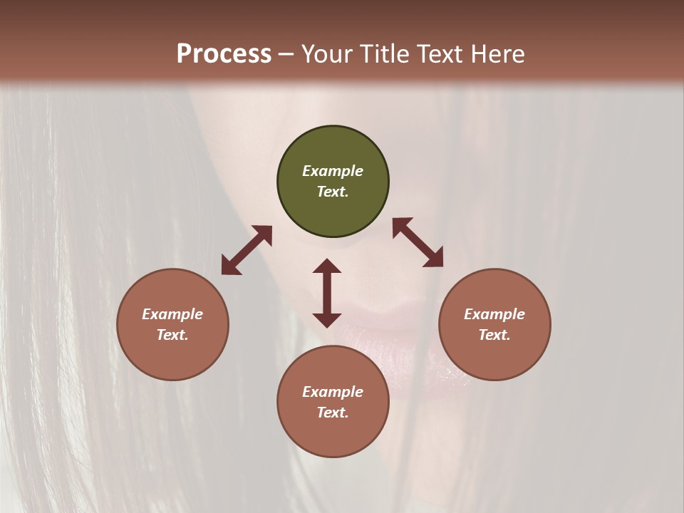 Model Hairstyle People PowerPoint Template