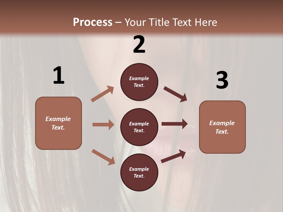 Model Hairstyle People PowerPoint Template