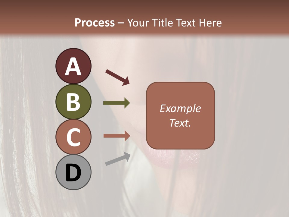 Model Hairstyle People PowerPoint Template