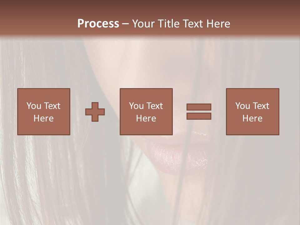 Model Hairstyle People PowerPoint Template