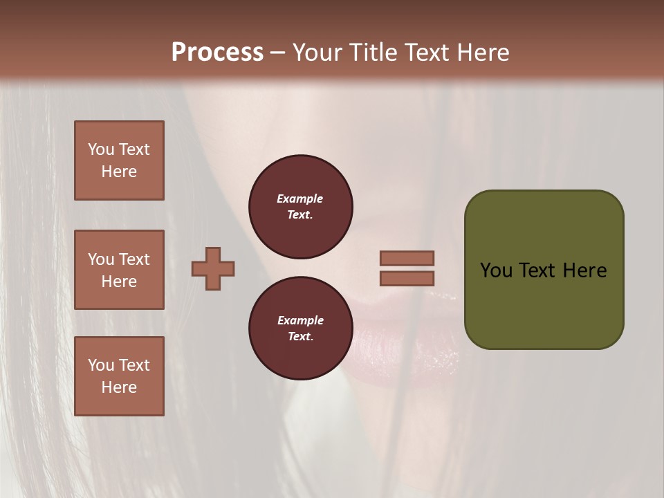 Model Hairstyle People PowerPoint Template