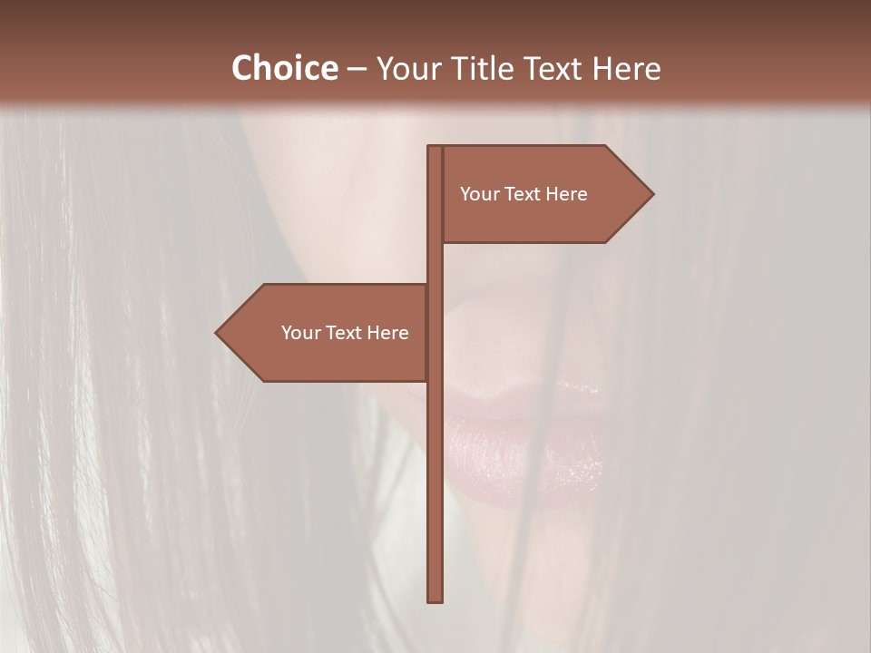 Model Hairstyle People PowerPoint Template