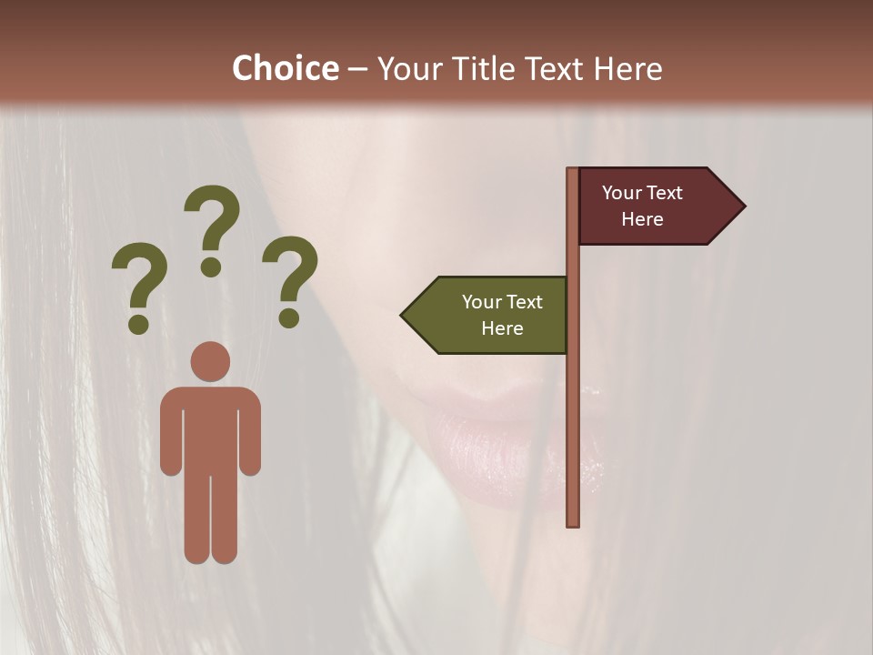 Model Hairstyle People PowerPoint Template