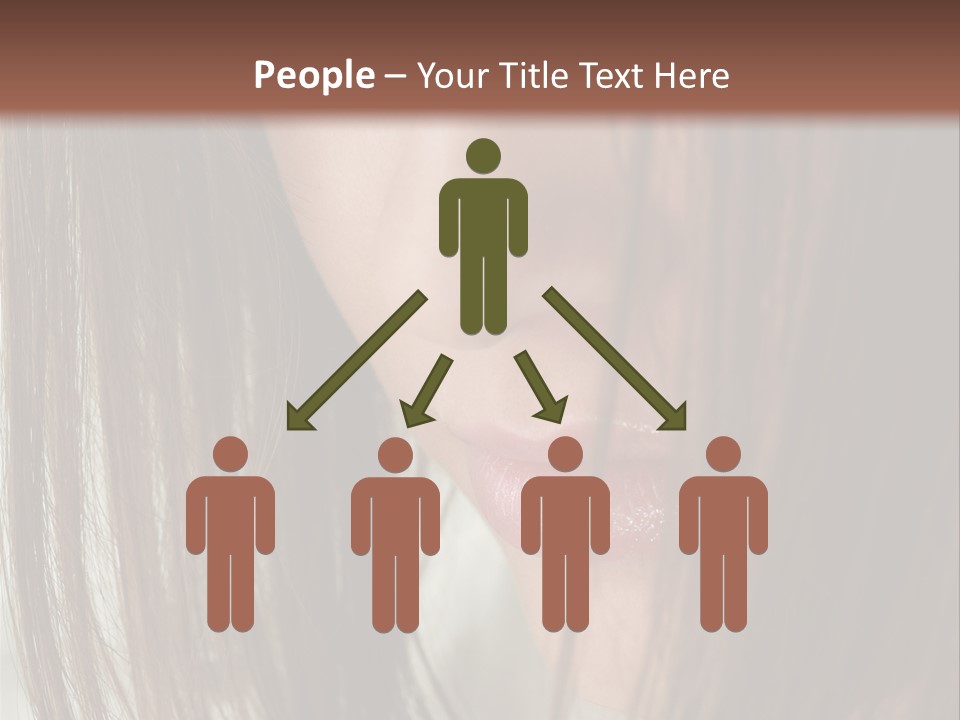 Model Hairstyle People PowerPoint Template