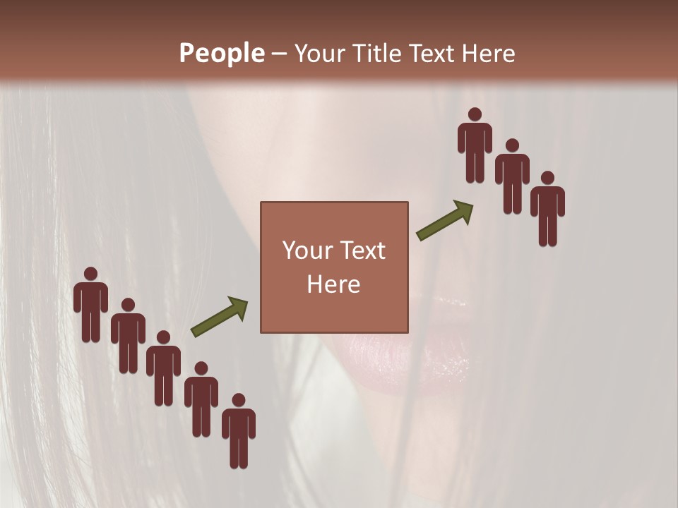 Model Hairstyle People PowerPoint Template