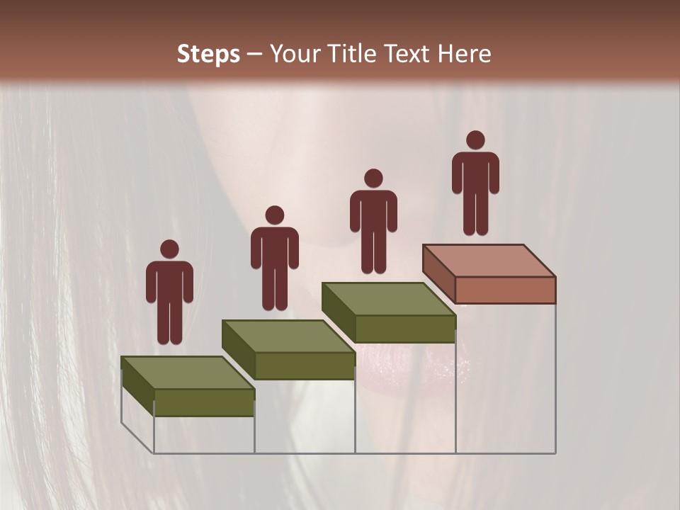 Model Hairstyle People PowerPoint Template