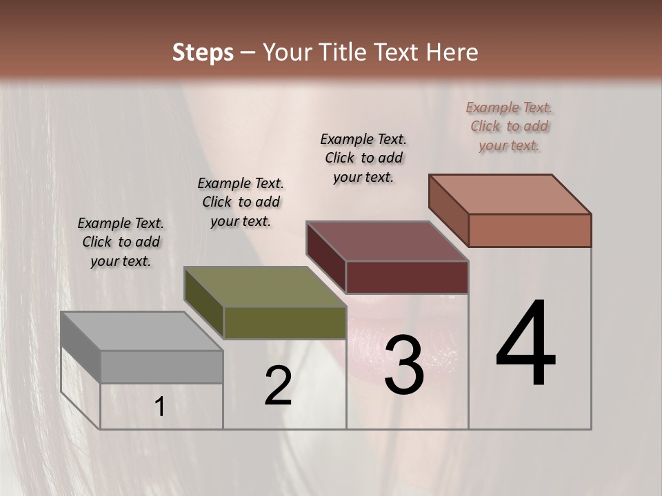 Model Hairstyle People PowerPoint Template