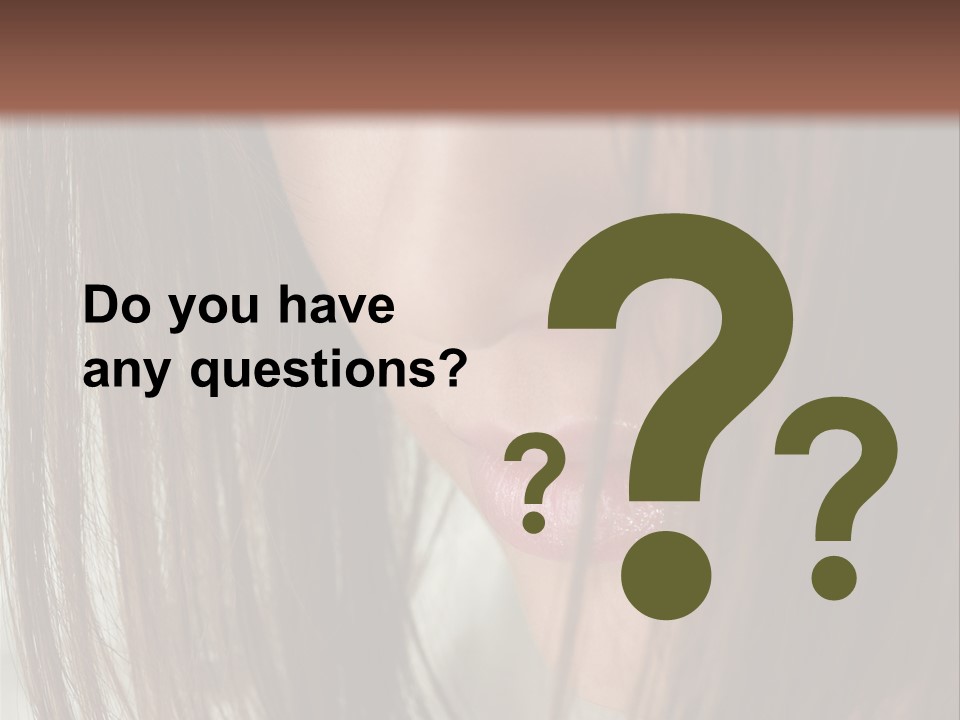 Model Hairstyle People PowerPoint Template