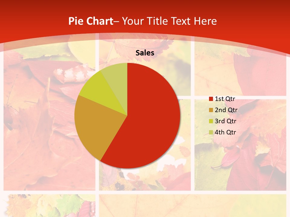 Collage Blätter PowerPoint Template