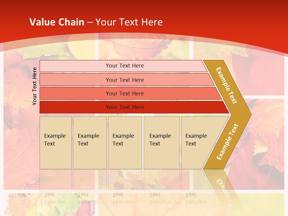 Collage Blätter PowerPoint Template
