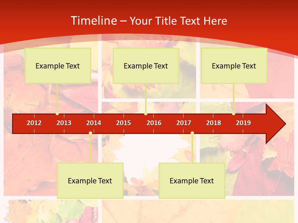 Collage Blätter PowerPoint Template