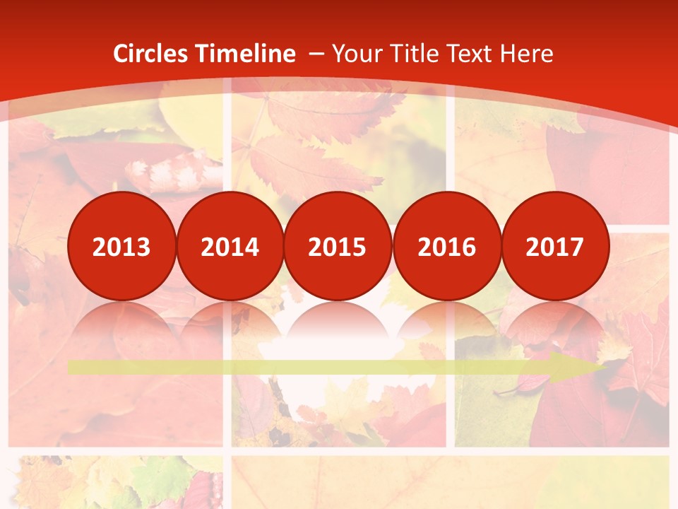 Collage Blätter PowerPoint Template