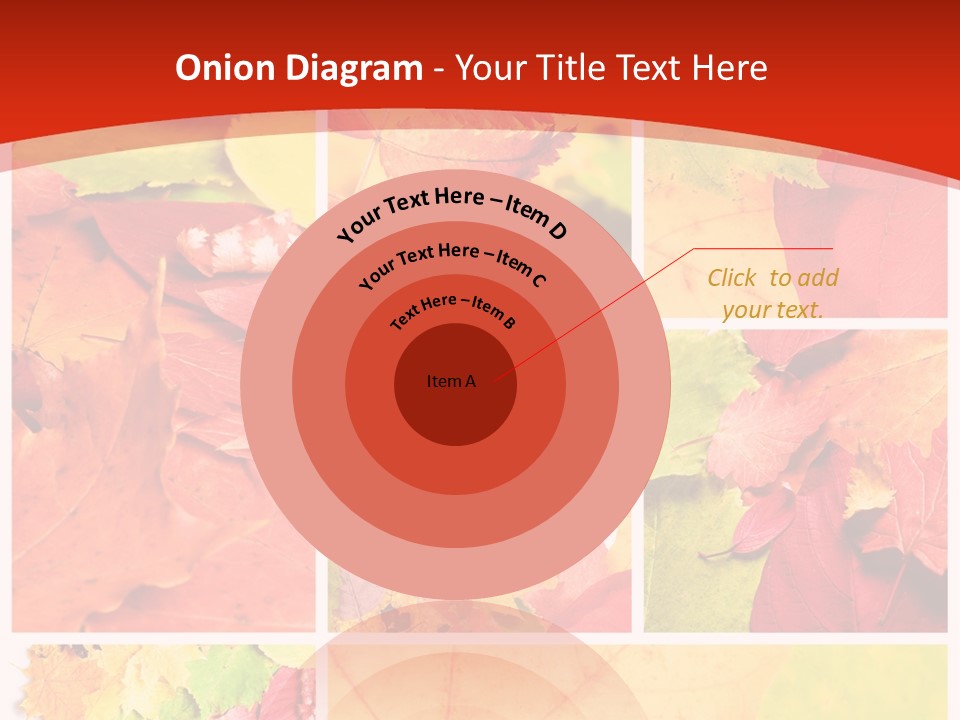 Collage Blätter PowerPoint Template