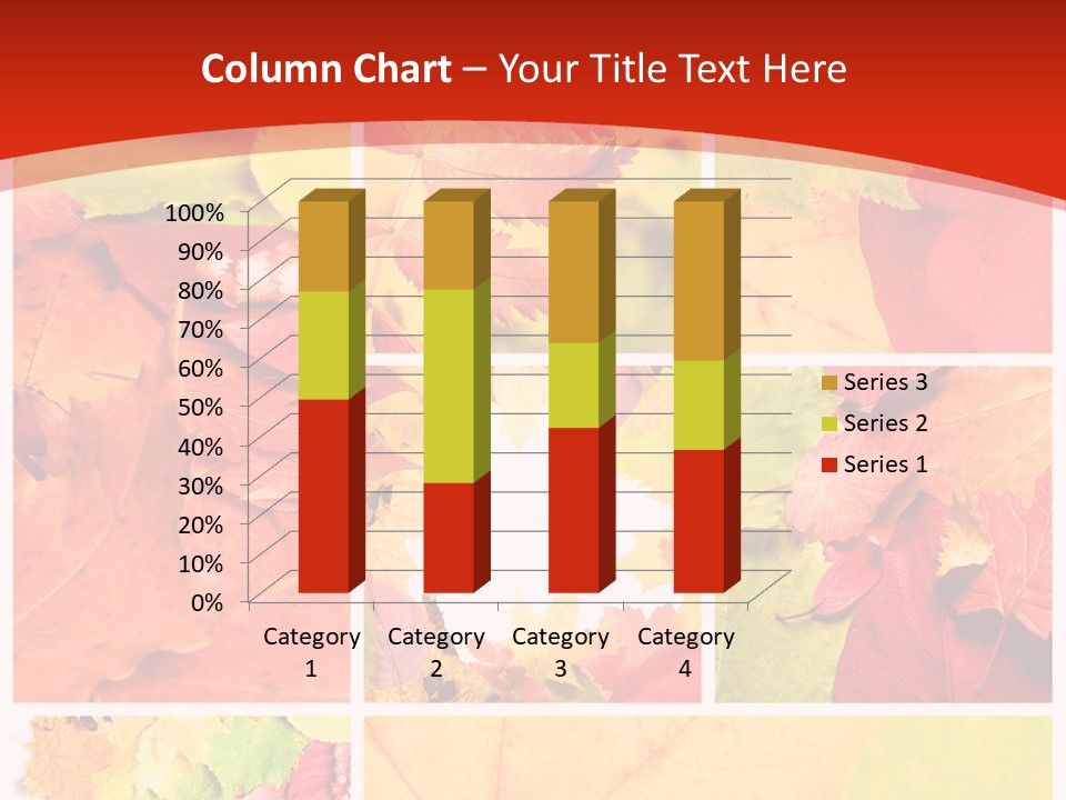 Collage Blätter PowerPoint Template