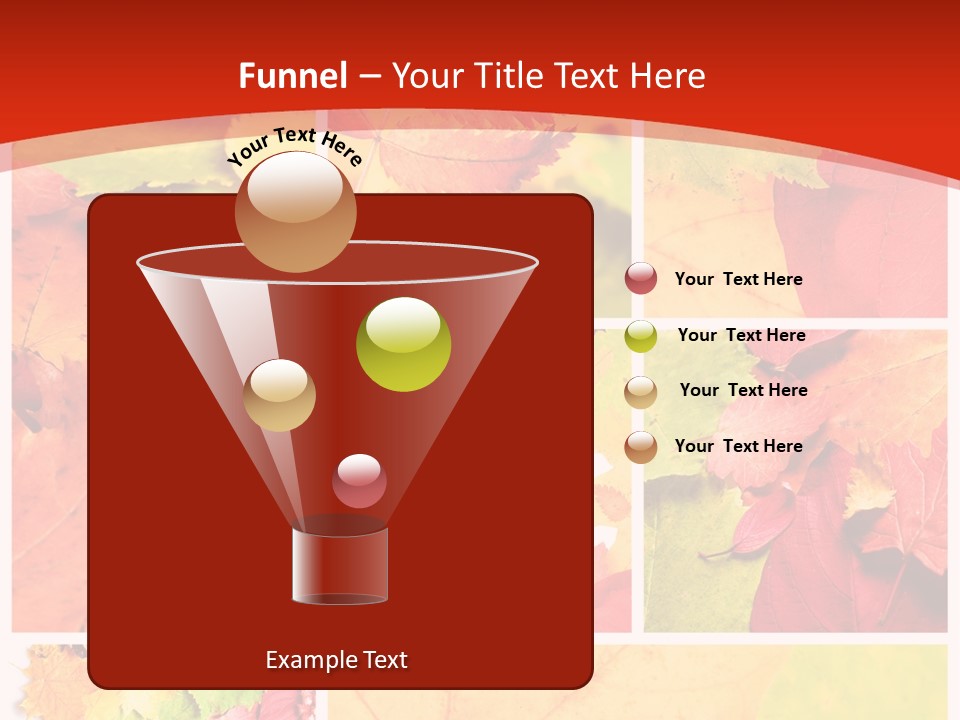 Collage Blätter PowerPoint Template