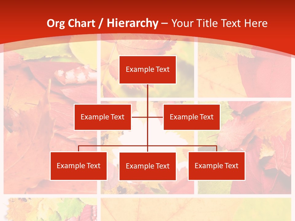 Collage Blätter PowerPoint Template