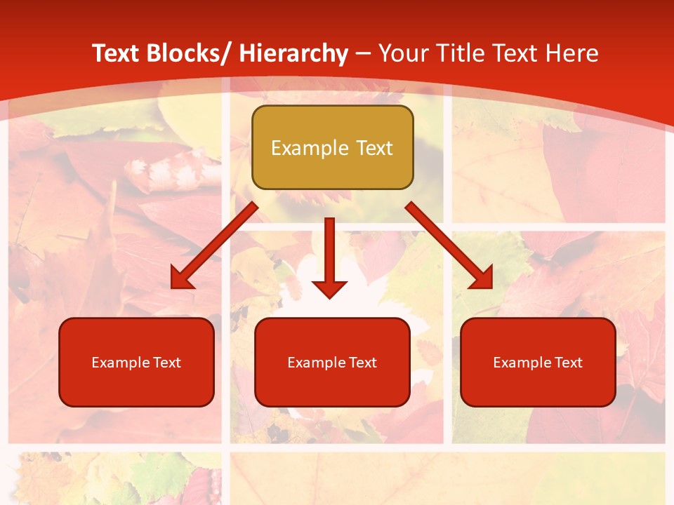 Collage Blätter PowerPoint Template