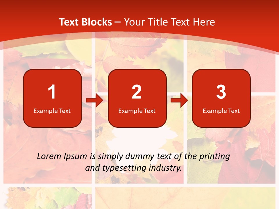 Collage Blätter PowerPoint Template