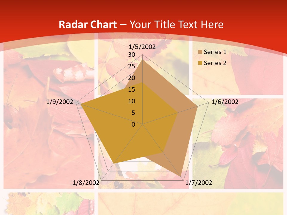 Collage Blätter PowerPoint Template