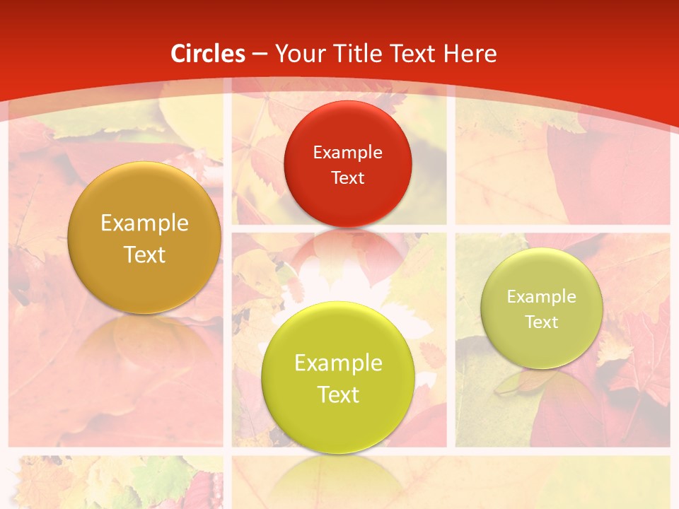 Collage Blätter PowerPoint Template