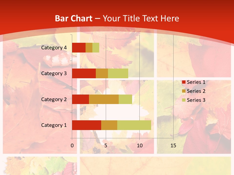 Collage Blätter PowerPoint Template