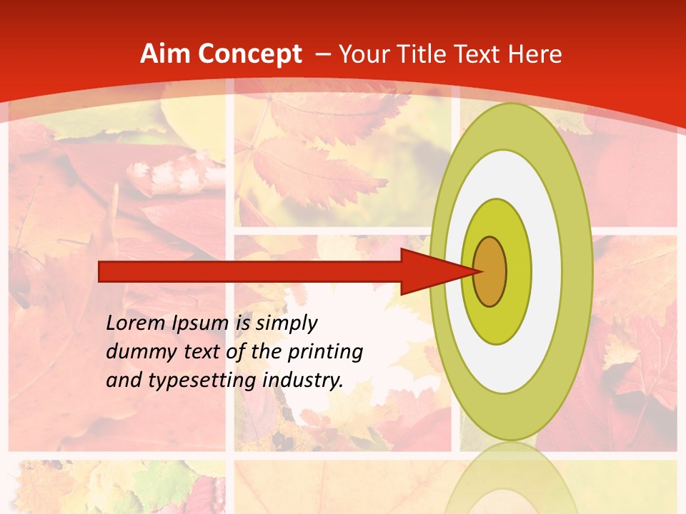 Collage Blätter PowerPoint Template