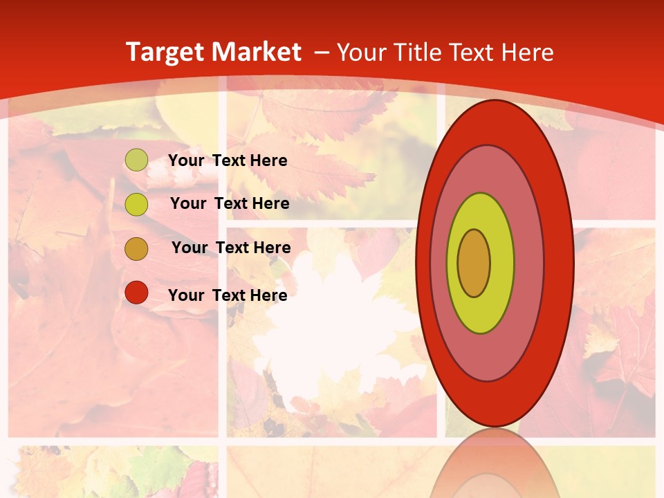 Collage Blätter PowerPoint Template