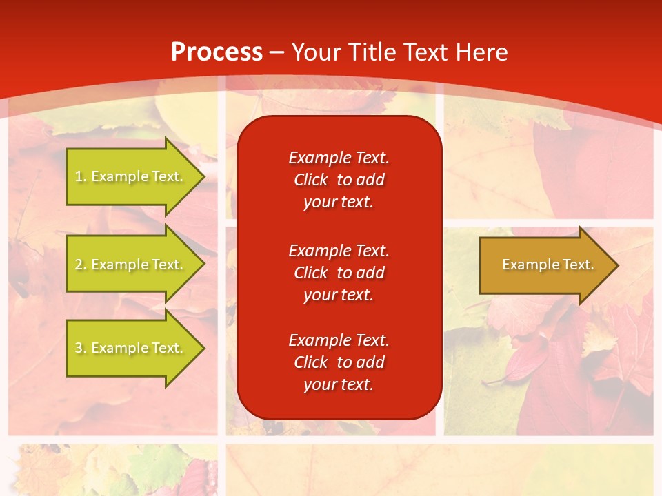 Collage Blätter PowerPoint Template